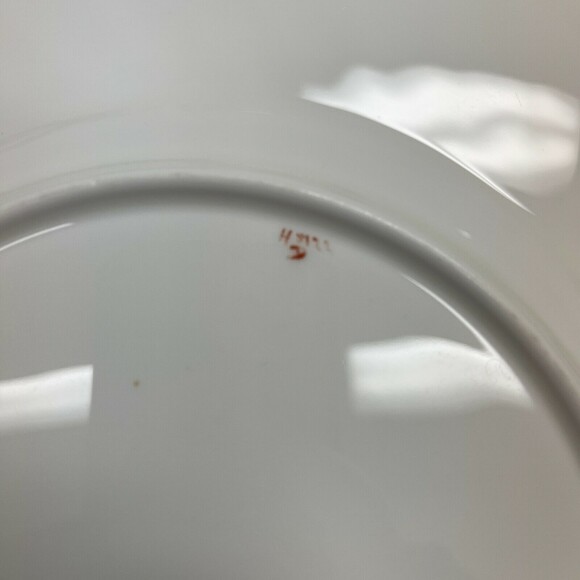 Minton Dinner Plates Swirl Edge Pink White 10 5/8" Lot of 2 - Picture 6 of 11